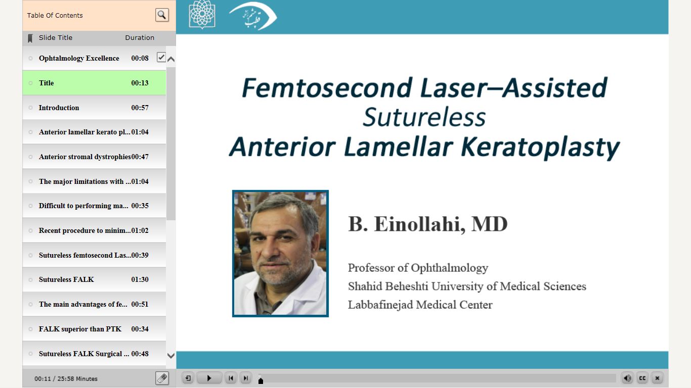 Femtosecond Laser-Assisted Suture less Anterior Lamellar Keratoplasty